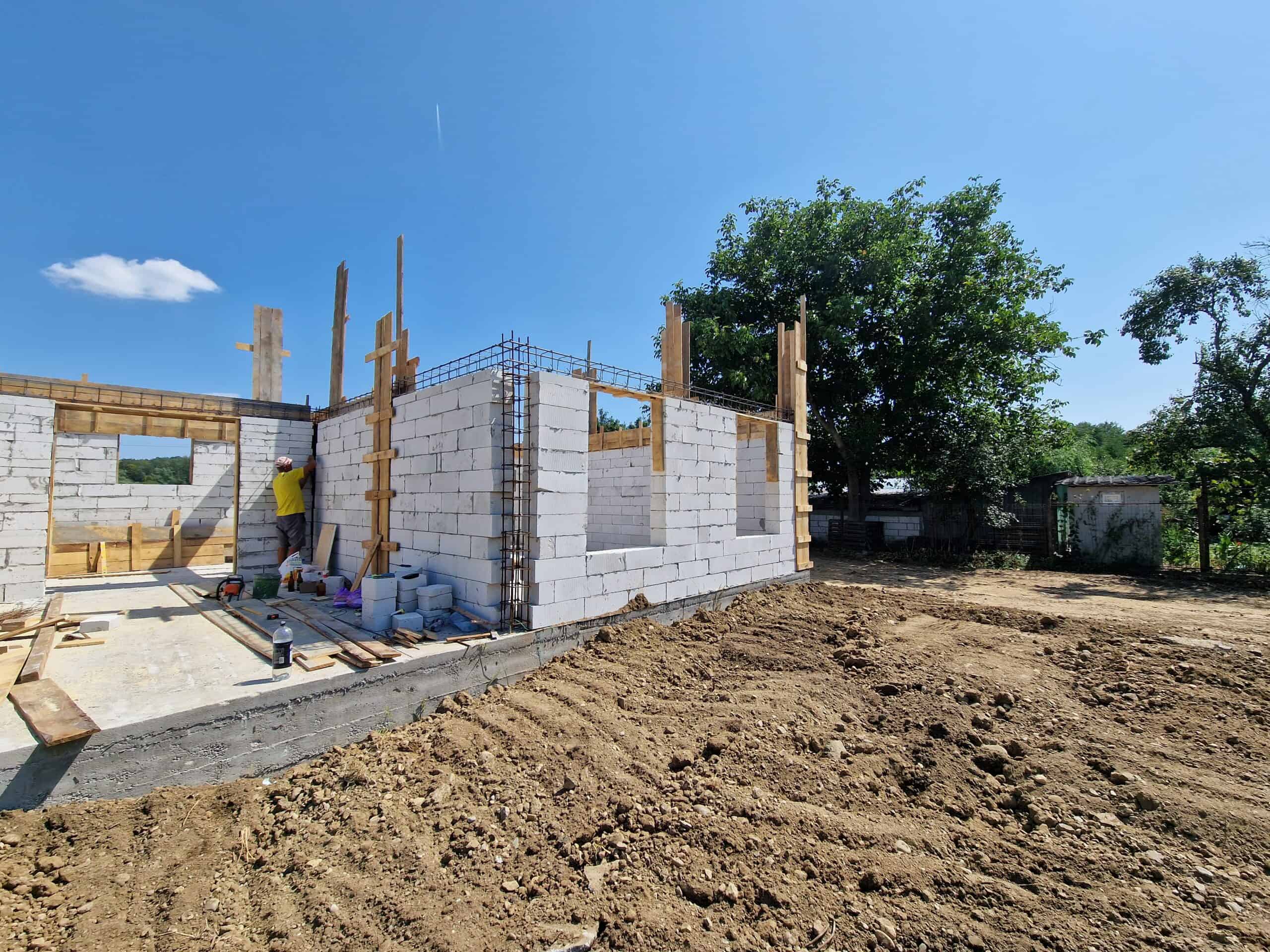 armatura fier casa la rosu pentru proiect simplu