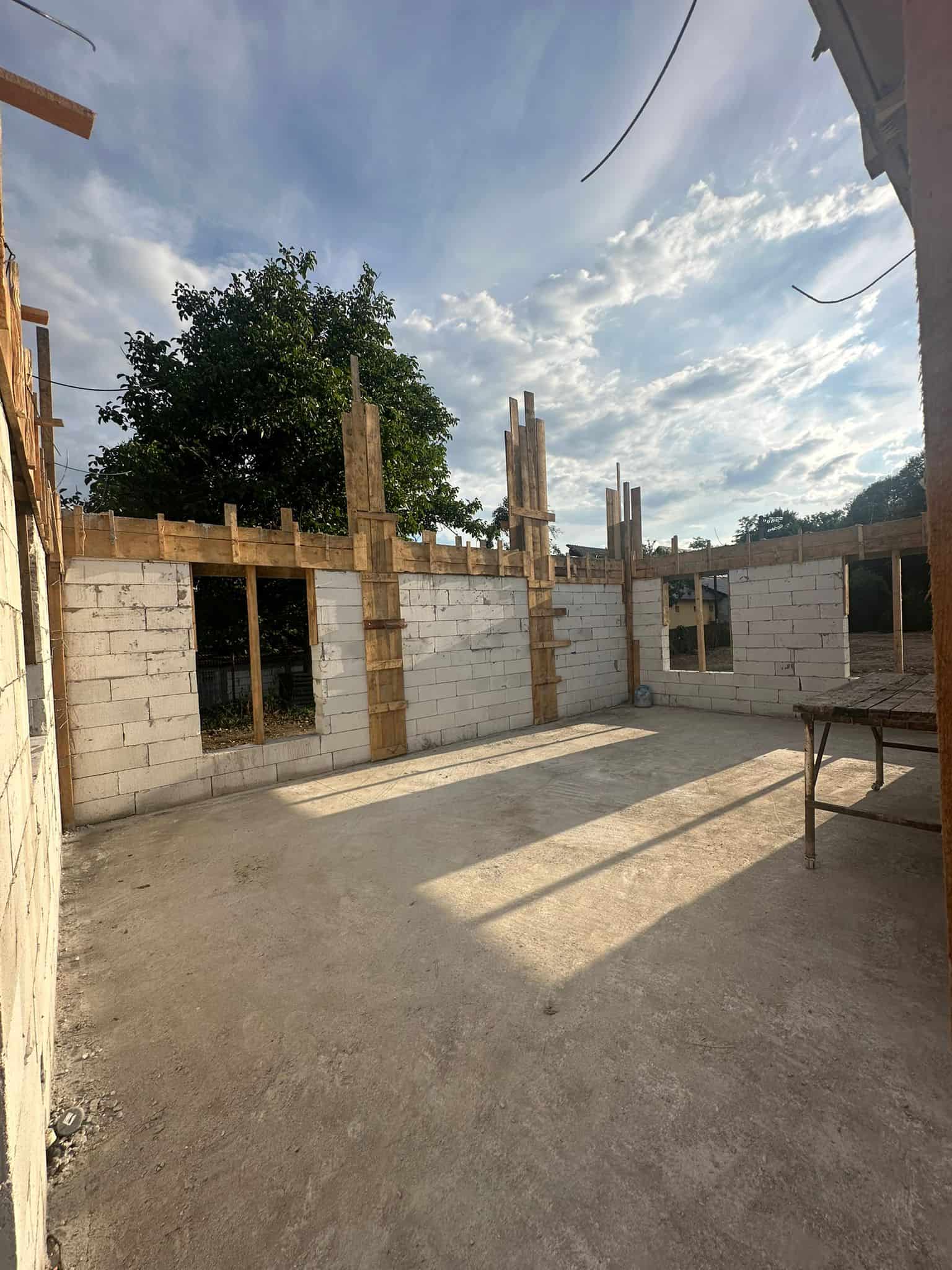 cofraj casa parter din bca pentru stalpi si centura