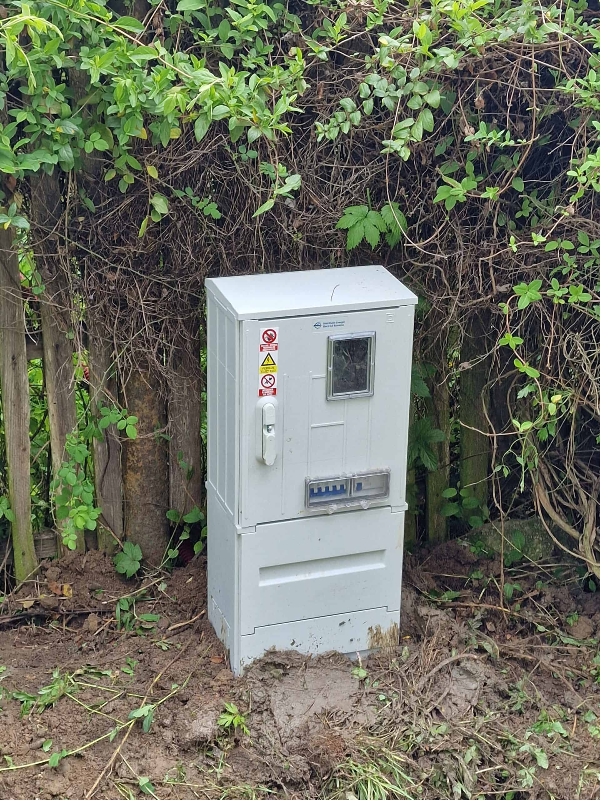 Sant cablu electric subteran casa cablu ACYABY 4x25 banda avertizare