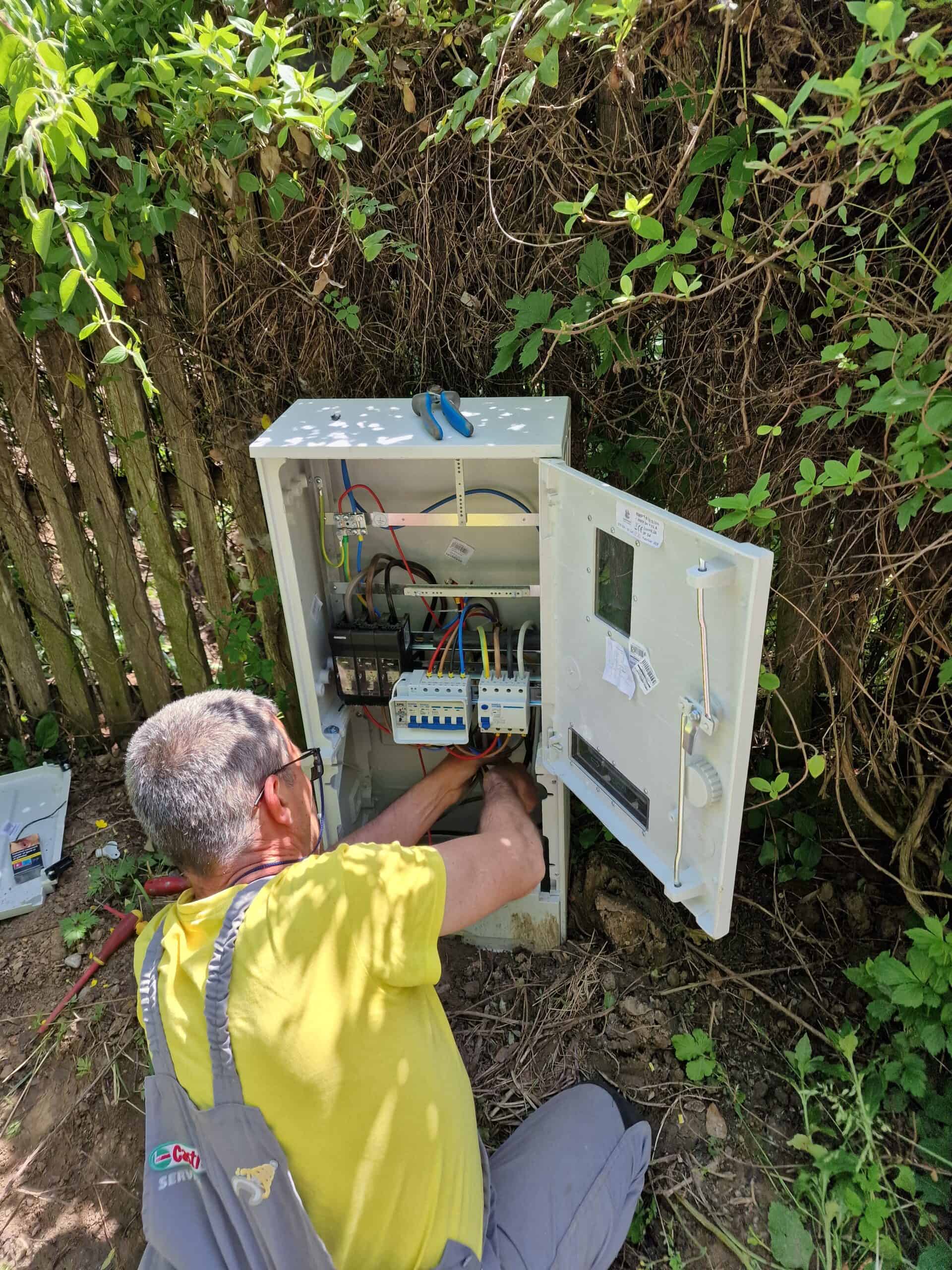 legatura curent bransament casa 380v de la caseta contor pana la casa
