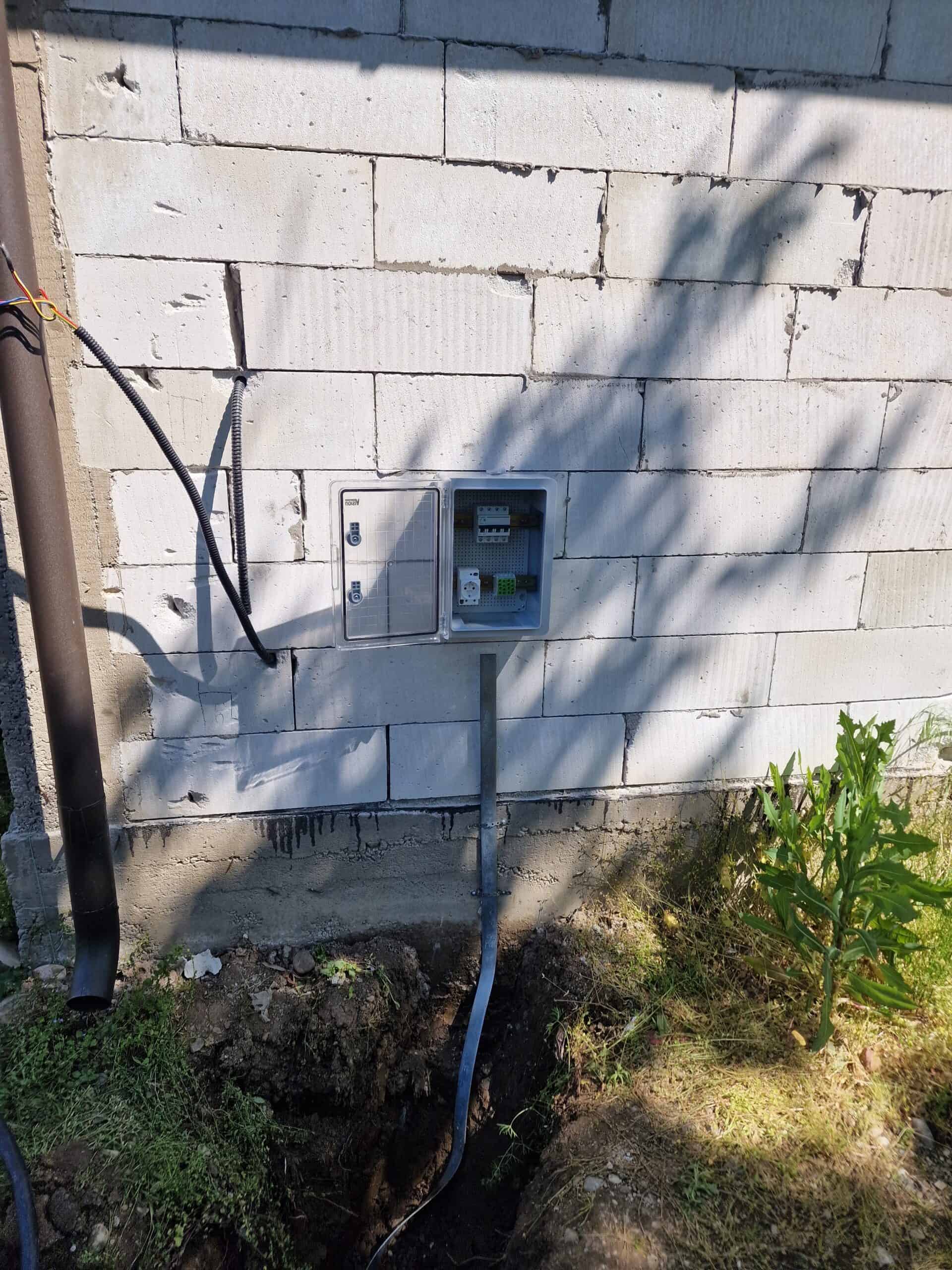 tablou electric exterior casa siguranta priza 220v bransament 380v